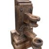 Handcarved Antique Wooden Candle Stand