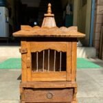 Vintage Wooden Temple – Handcrafted Small Pooja Mandir for Home (H20 x L12 x W8 Inches)