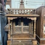 Vintage Wooden Temple – Handcrafted Pooja Mandir with Traditional Design (H29.5 x L21 x B15.5 Inches)