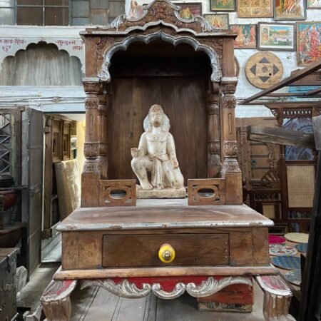 Antique Hand-Carved Wooden Temple