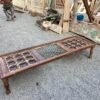 Antique Wooden Table with Brass Inlay Work 2