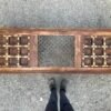 Antique Wooden Table with Brass Inlay Work