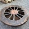 Old Aged Round Antique Wooden Coffee Table-2