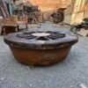 Old Aged Round Antique Wooden Coffee Table-4