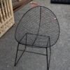 Black Iron Chair | Durable & Stylish Outdoor Seating – 35 x 28 x 24 Inches