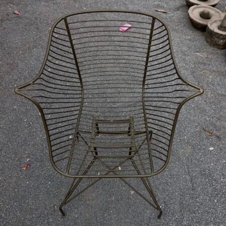 Upgrade your space with this vintage handcrafted iron chair, designed with durability and timeless elegance in mind. Featuring a sturdy metal frame with a stylish open-wire design, this chair is perfect for both indoor and outdoor seating. Its ergonomic structure ensures comfort, while the rust-resistant finish enhances longevity. Whether used in a garden, patio, balcony, or living room, this iron chair adds a touch of vintage charm and sophistication. Ideal for home decor, cafes, and outdoor lounges. Size: 27 x 28 x 36 inches Material: High-quality iron Usage: Indoor & outdoor seating Style: Vintage, Industrial, Rustic Perfect for those who appreciate handmade craftsmanship and durable furniture. Order now to add a classic touch to your space!