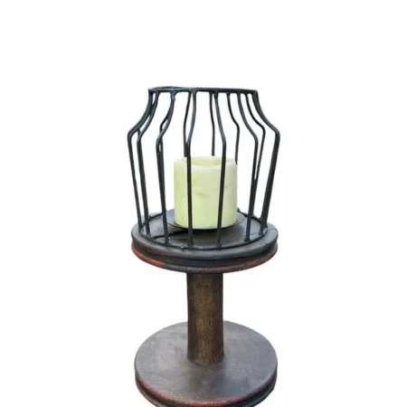 Antique Iron Candle Stand