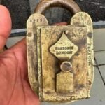 Antique Rare Old Original BOP Excise Hobbs & Co. Solid Brass Padlock – London