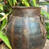 1850s Wooden Hand-Carved Antique Grain Pot | Vintage Planter Pot-19