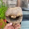 1700s Rare Ancient Wooden Hand-Carved Crocodile Head Mask Sculpture2