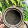 1850s Wooden Hand-Carved Antique Grain Pot | Vintage Planter Pot-12