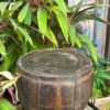 1850s Wooden Hand-Carved Antique Grain Pot | Vintage Planter Pot-11