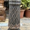 Ancient Brass & Copper Wooden Handcrafted Pillar Candle Holder-6