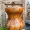 Vintage Old Wooden Handcrafted Planter Vase Base Stand-3