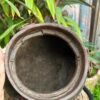 1850s Wooden Hand-Carved Antique Grain Pot | Vintage Planter Pot-18