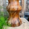 Vintage Old Wooden Handcrafted Planter Vase Base Stand-5
