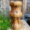 Vintage Old Wooden Handcrafted Planter Vase Base Stand-6