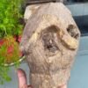 1700s Rare Ancient Wooden Hand-Carved Crocodile Head Mask Sculpture1