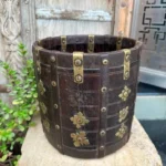 Antique Old Brass Hand-Crafted Planter Pot Vase