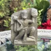 1800s Antique Marble Stone Hanuman Ji Statue – Rare Handcrafted Hindu God Sculpture6