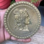 Antique Brass Round Large Door Handle