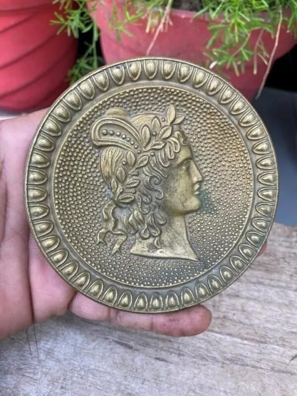 Antique Brass Round Large Door Handle