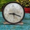 Vintage Old Westclox Porcelain Enamel Pull Alarm Clock – For Restoration