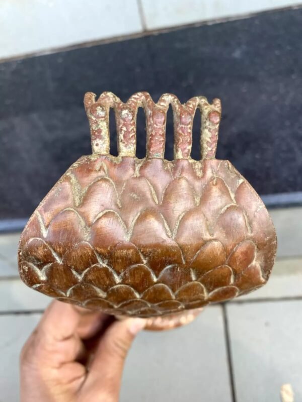 1700's Ancient Copper Hand-Forged Shiva Lingam Naga | Hindu Temple Antique5