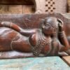Ancient Old Wooden Hand Carved Sleeping Goddess Figurine Panel2