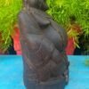 Antique Hand-Carved Wooden Laughing Buddha Figurine | Vintage Collectible 6