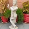 Antique Marble Krishna Sculpture – Hand-Carved Hindu God Statue 6