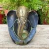 1920's Vintage Old Hand Forged Hindu God Ganesha Figurine Statue