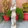 Antique Marble Krishna Sculpture – Hand-Carved Hindu God Statue 5