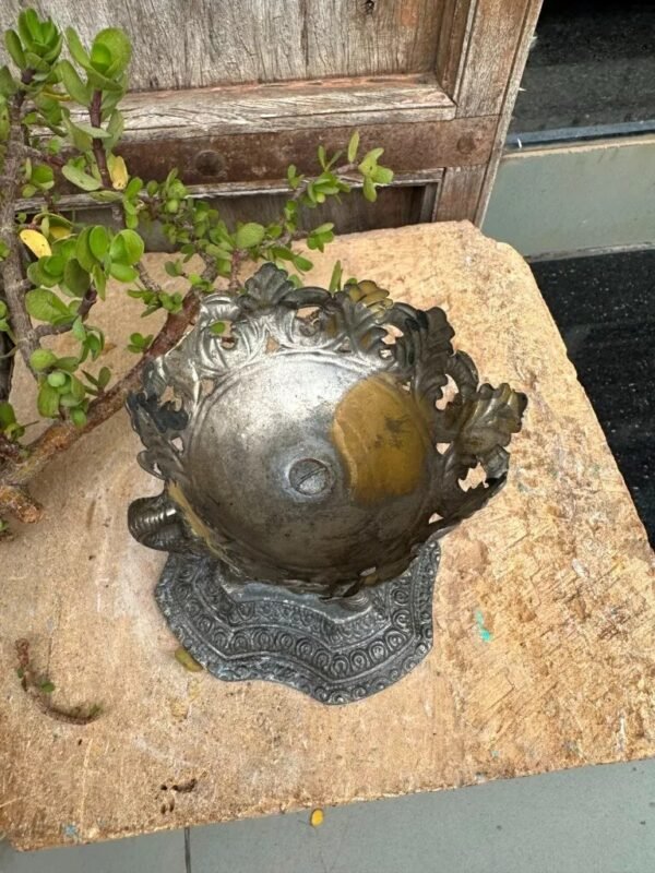 antique handcrafted metal candle stand6