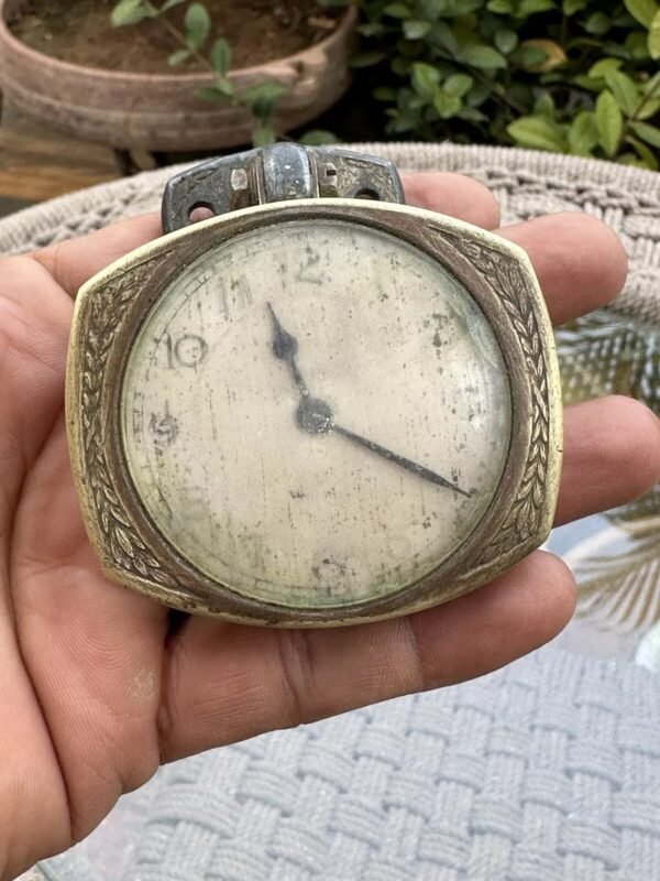 Antique Old Brass Original Auto Westclox Dash Clock Watch – Needs Restoration