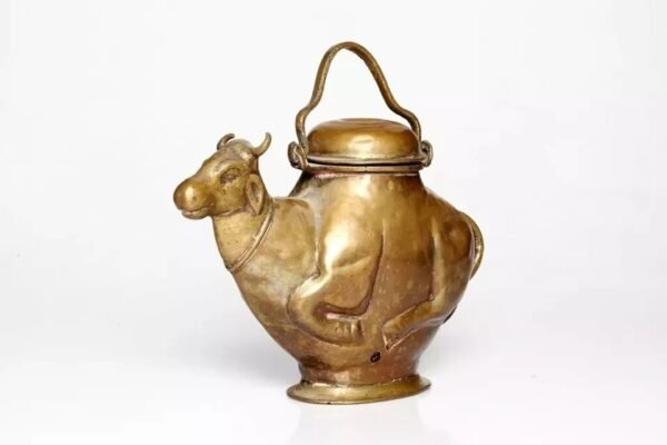 Antique Old Barss Nandi Figure Shape Holy Water Pot 3