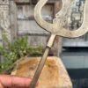 1800s Antique Hand-Forged Brass Trishul 3