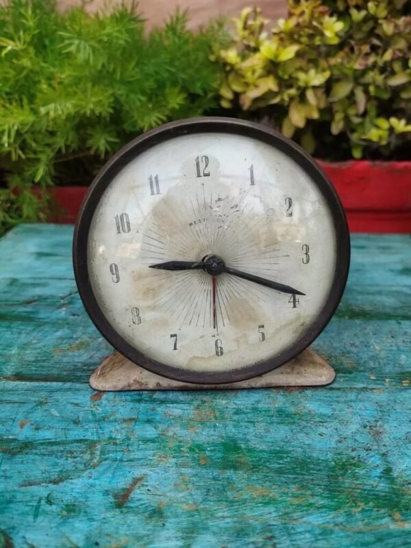 Vintage Old Westclox Porcelain Enamel Pull Alarm Clock – For Restoration6