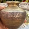 Antique Handcrafted Ganga Jamuna Brass Copper Kalash Pot | Vintage Lota4