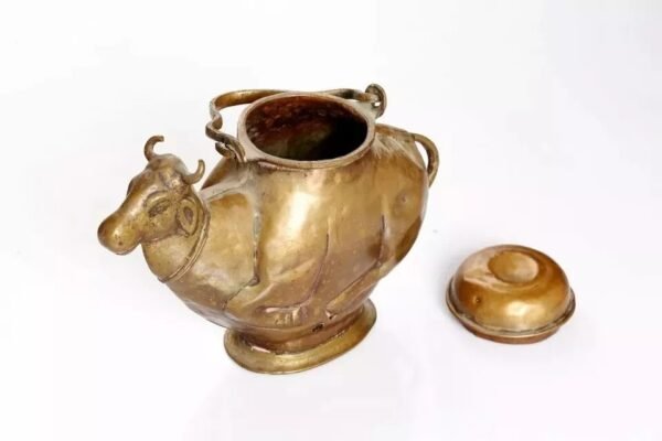 Antique Old Barss Nandi Figure Shape Holy Water Pot 2