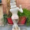 Antique Marble Krishna Sculpture – Hand-Carved Hindu God Statue 1