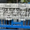 Antique Rare Wooden Hand-Carved God Figure Panel – White Washed 1800’s Wall Art2