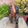 Antique Hand Carved Wooden Painted Elephant Figurine – Rare Vintage Decor2