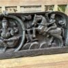 Ancient Old Rare Wooden Hand Carved Ganesha Horse 2 Side Figure 1800 Wall Panel4