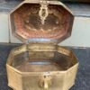 1800's Antique Brass Hand-Crafted Mughal Betel Nut Box Paan Dan4