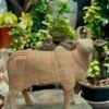 Handcarved Natural Wooden Cow Pair | Traditional Art | 15x17 inch3
