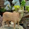 Handcarved Natural Wooden Cow Pair | Traditional Art | 15x17 inch2