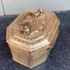 1800's Antique Brass Hand-Crafted Mughal Betel Nut Box Paan Dan5