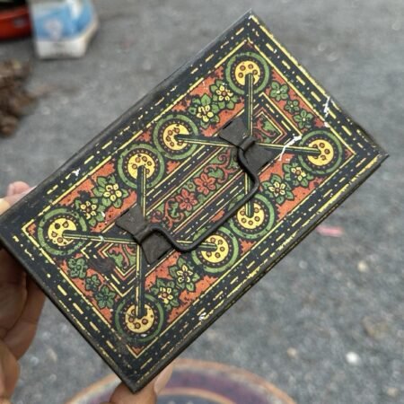 Ancient Litho Printed Tin Box – Old Vintage Decorative Storage Case3
