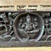 Ancient Old Rare Wooden Hand Carved Ganesha Horse 2 Side Figure 1800 Wall Panel5
